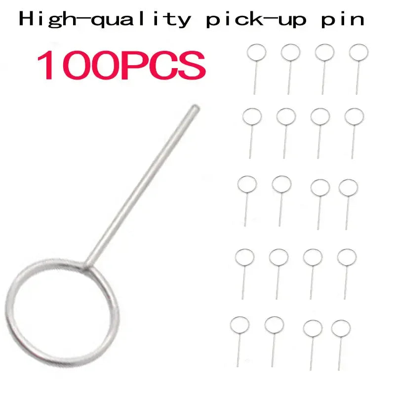 100pcs Eject Sim Card Ejector Tool Pick-up Pin Universal Mob