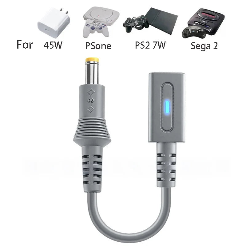 Replacement 45W USB C PD Charging Cable for PS1 PS2 70000 Se