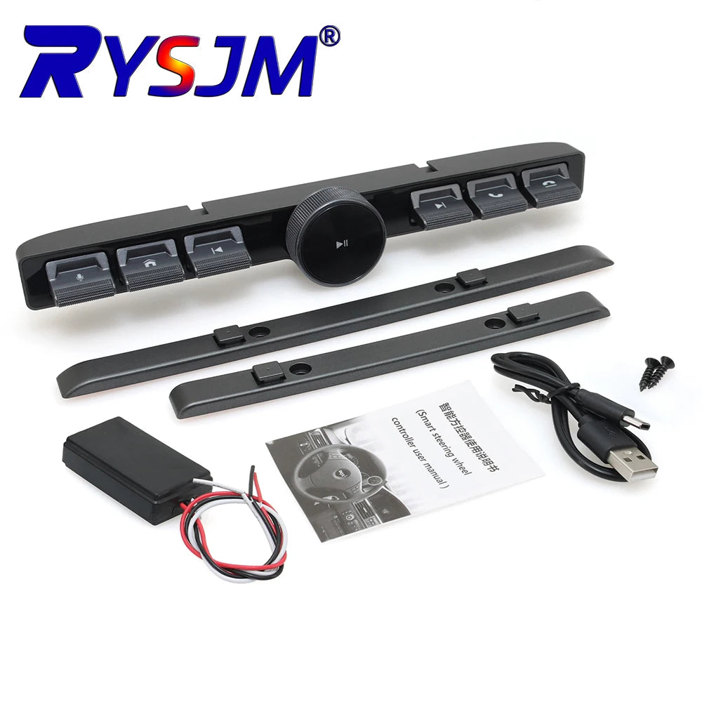 7 Keys LED Car Controller Volume Adjuster Wireless Multimedi