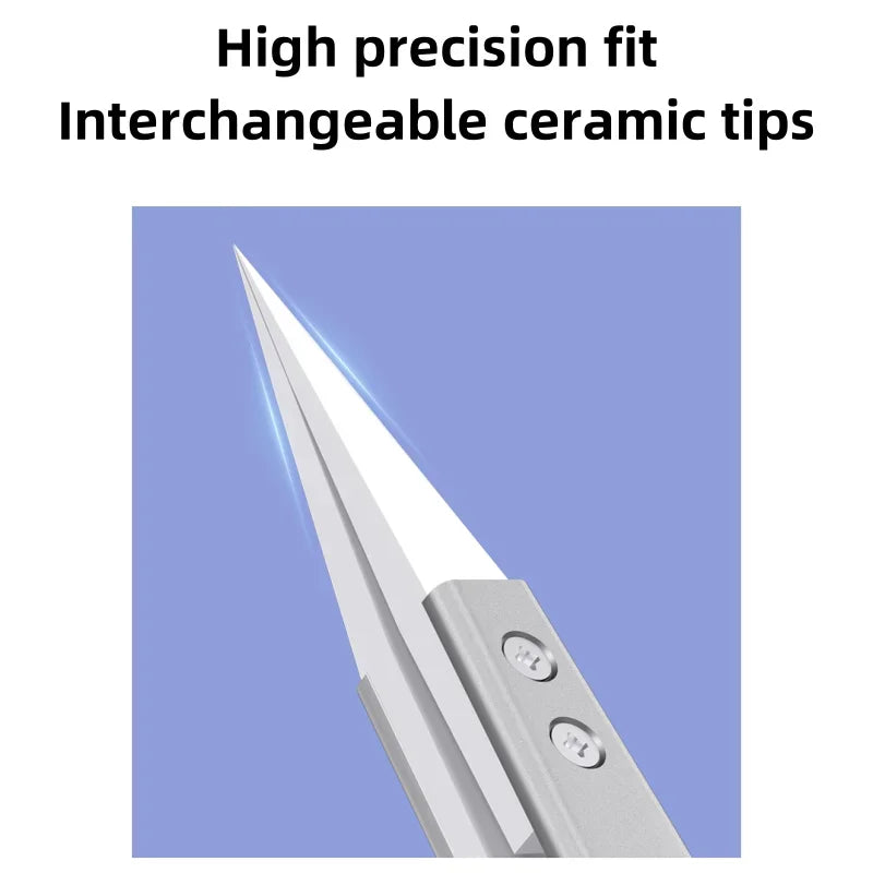 Mechanic S-grade Ceramic Tweezers Non-magnetic Precision Ins
