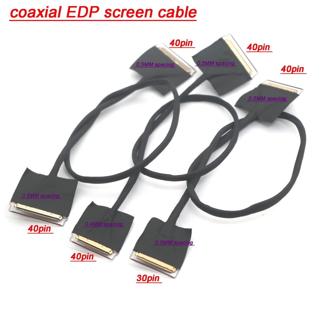 40pin 30pin Coaxial EDP Screen Cable 4K 2k LCD Display Scree