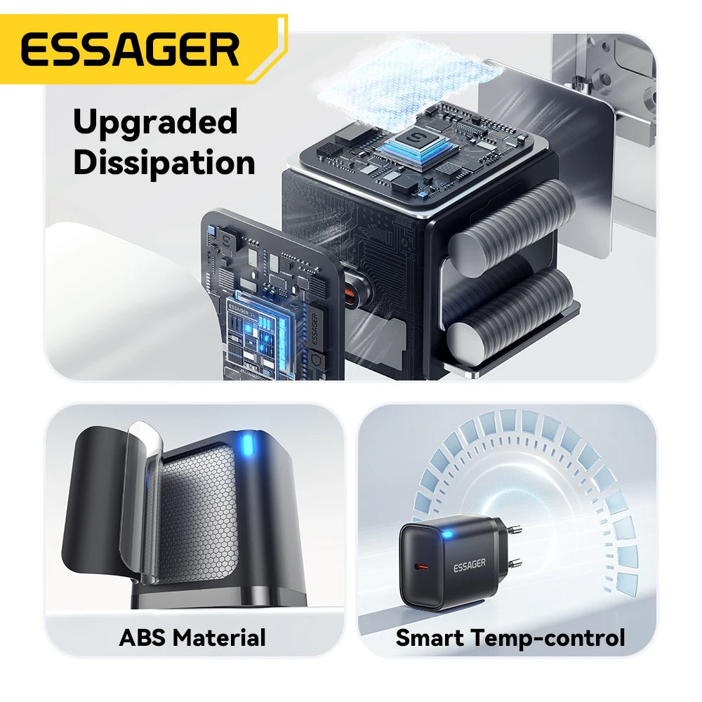 Essager 30W Type-C Charger PD 3.0 USB C Charger For iPhone 1