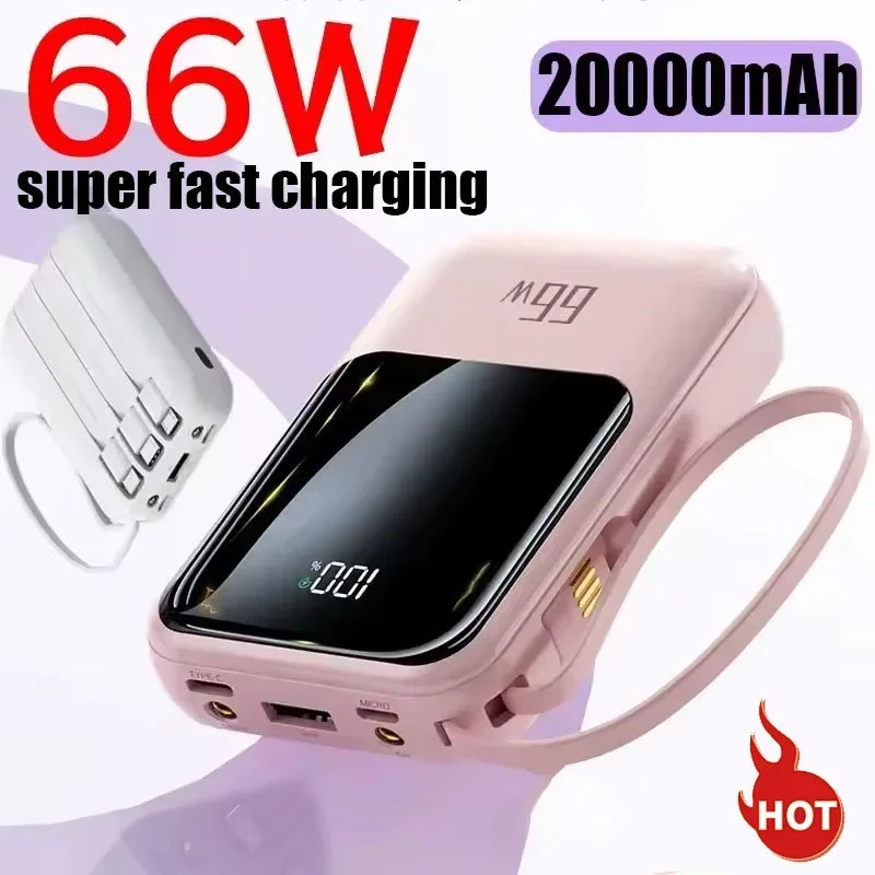 30000mAh large capacity 66W super fast charging PD22.5W port