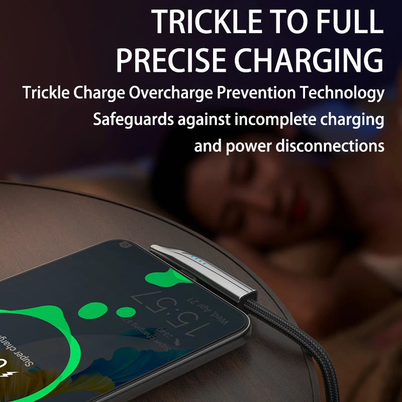 NNBILI 240W LED Display Charging Type C Cable 90 Degree Elbo
