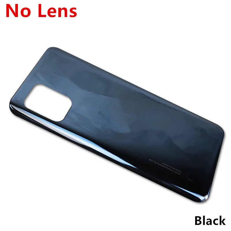 Mi10Lite Battery Back Cover For Xiaomi Mi 10 Lite 5G 6.57 Rear Housing Glass Case Phone Replace Repair Spare Part + Camera Lens