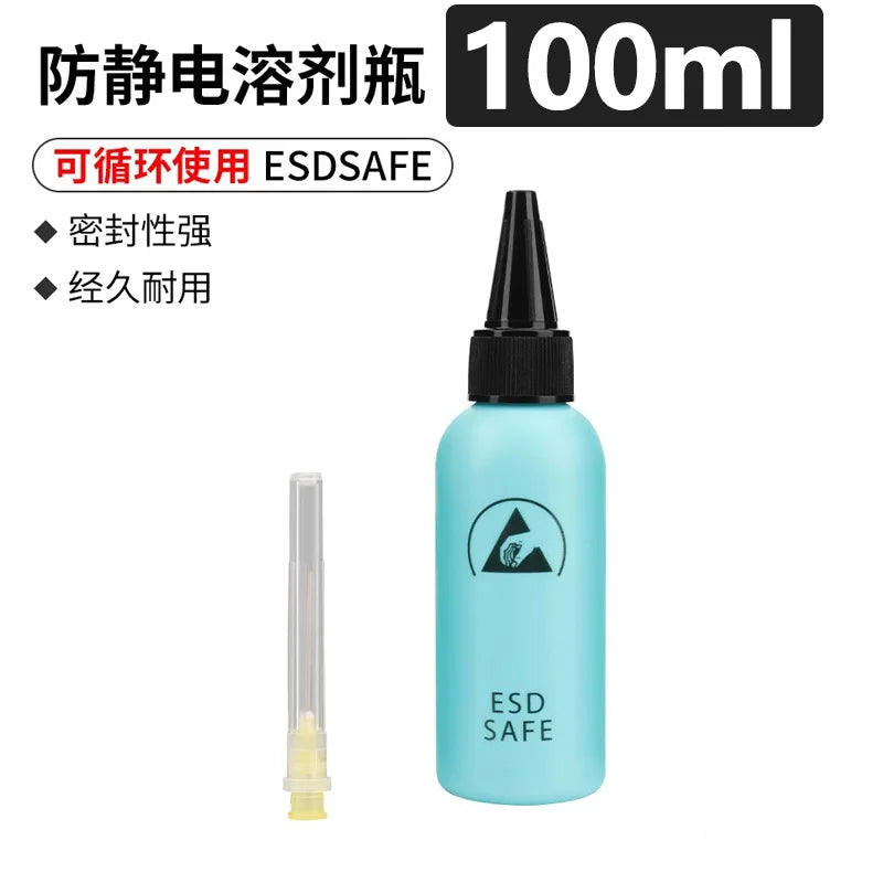 ESD Safe Needle Tip Alcohol Dispenser Bottle Precision Glue 