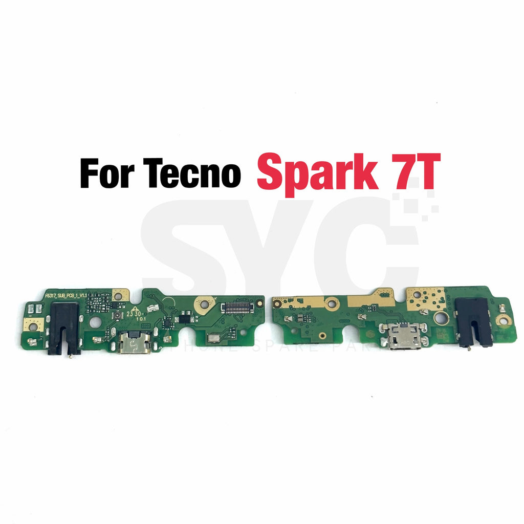 OEM For Tecno Spark 7 6 Air Go USB Charging Dock Board Port Connector Flex Cable For Spark 8 8C 8P 9 9T 10C KE5 KG5K Replacement