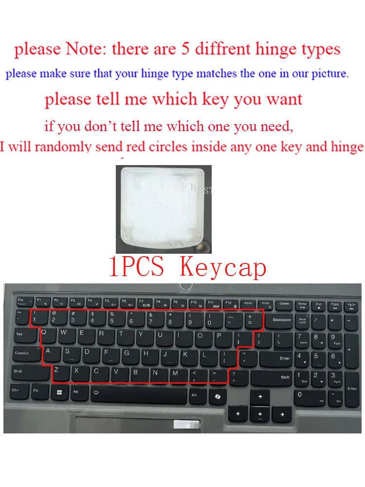 Single Key hinges Rubber For Lenovo LOQ 15IRX9 83DV 15IAX9 15IAX9I LOQ 15AHP9 83DX 15ARP9 83JC 15IAX9 laptop keyboard keycap