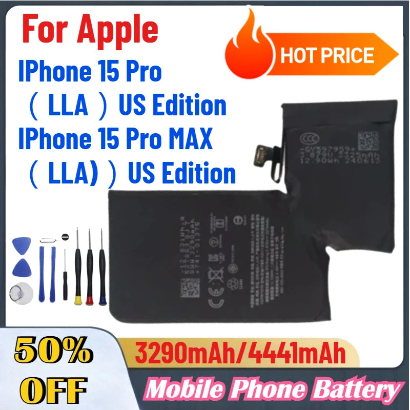 3290mAh 4441mAh Mobile Phone Replacement Battery For Apple I