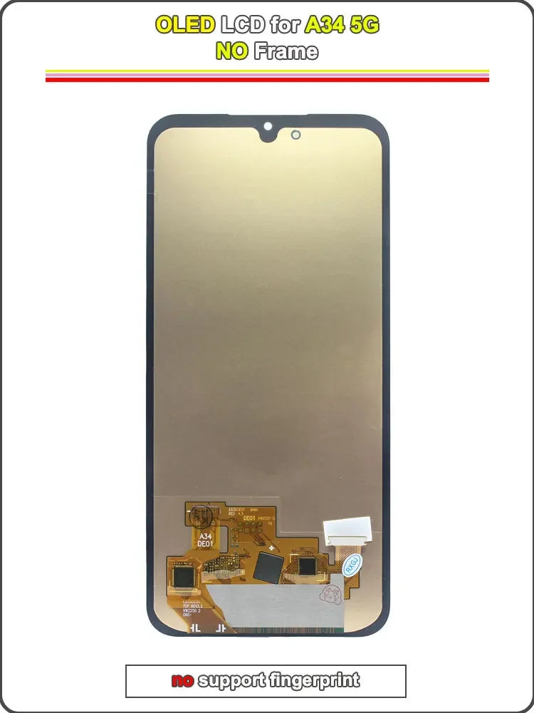 New Replacement for Samsung Galaxy A34 5G LCD Display Suitable for A34 5G A346E A346B A346M Mobile Phone LCD Screen Touch Screen