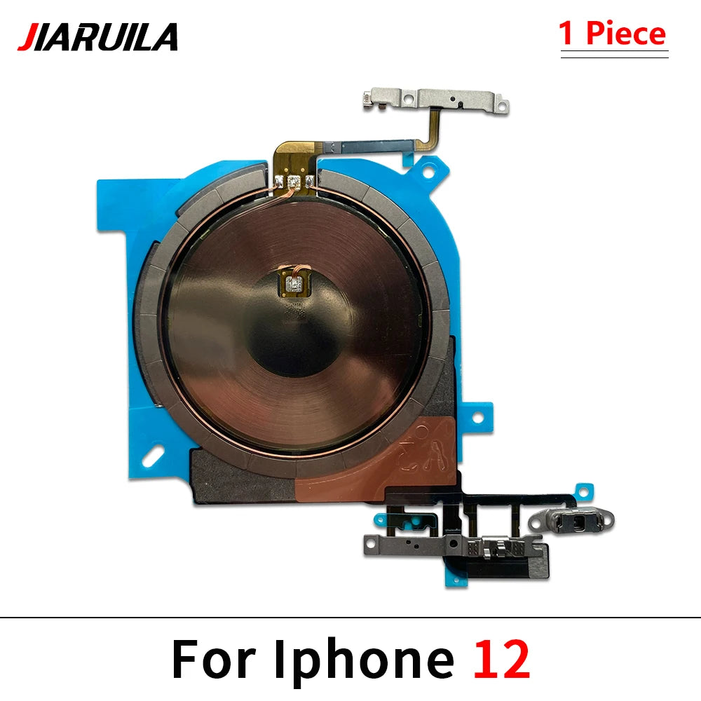 NEW Power Volume Flash Light NFC Wireless Charging Flex Cable For iPhone 12 13 mini 14 Pro Max 15 Plus Phone Repair Parts