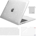 MOSISO for MacBook Air 13.6 Case M4 A3240 M3 A3113 M2 A2681 Pro16 Sparkly Glitter Hard Shell&Keyboard Cover&Screen Film&Pouch