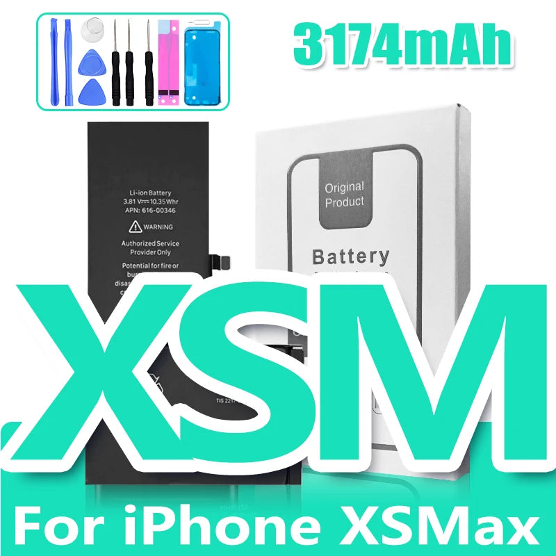 Battery for iPhone 6S 6 Plus 7 8 X XR XS Max 11 11 Pro Mobile Phone Replacement Cell High Capacity with Free Tools Set DIY