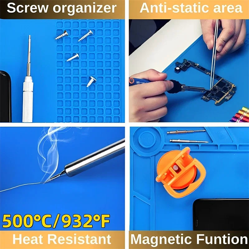 Silicone Soldering Mat ESD Antistatic Heat Insulation Mother