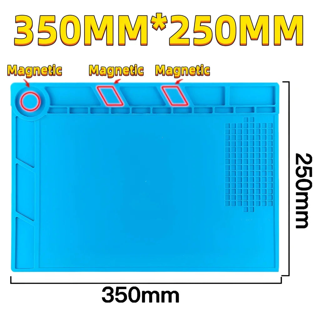 ESD Heat Insulation Soldering Mat Computer Phone Repair Tool Kit Working Silicone Repair Pad Heatresistant Maintenance Tool Kit