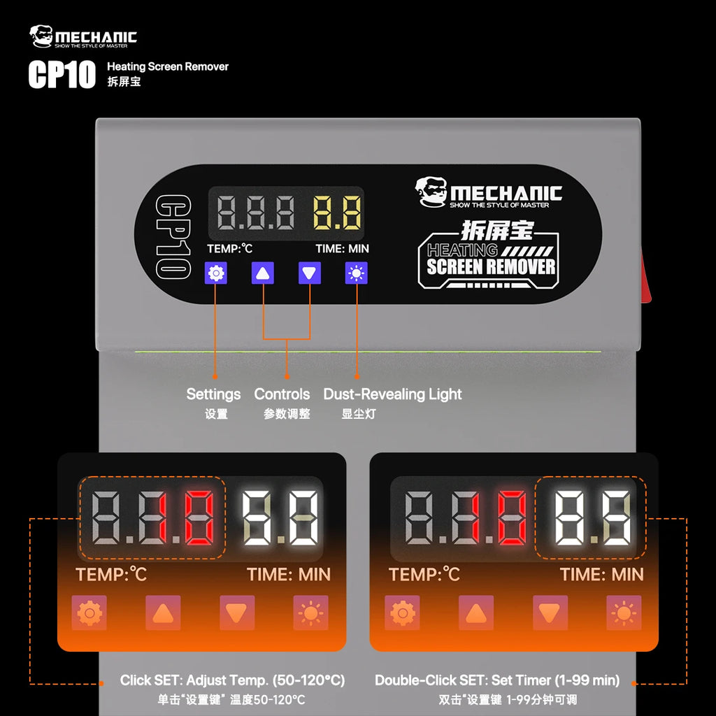 MECHANIC CP10 150W 10.5 Inch LCD Heating Stage Separator Int