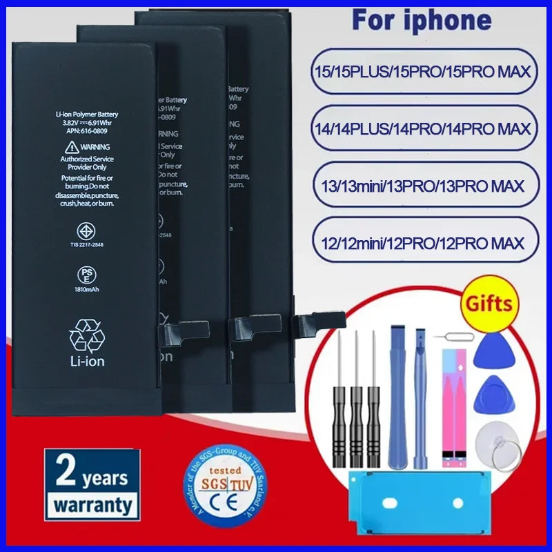 2026 phone Battery For Apple 5 6 S 7 8plus X Xr Xs Max 11 12