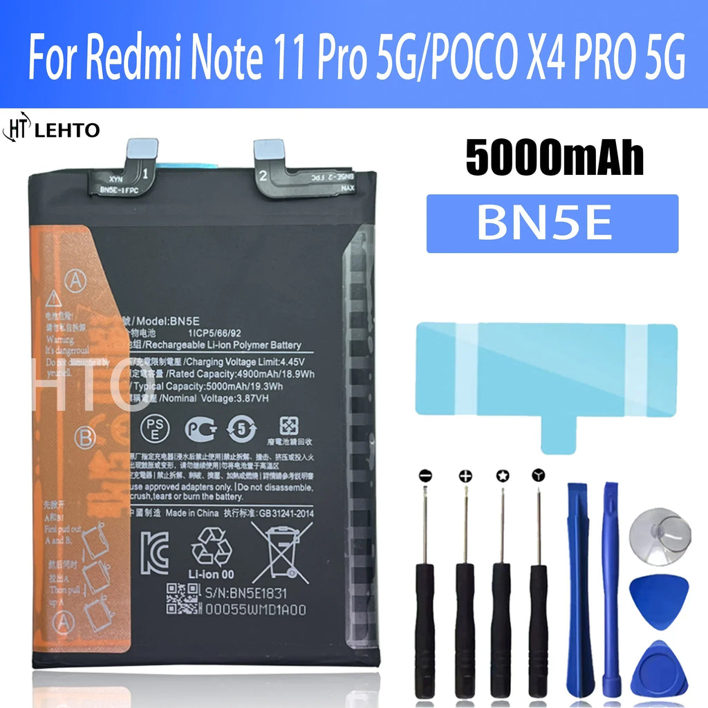 2026 Years 100% New Original BN5E Battery For Redmi Note 11 