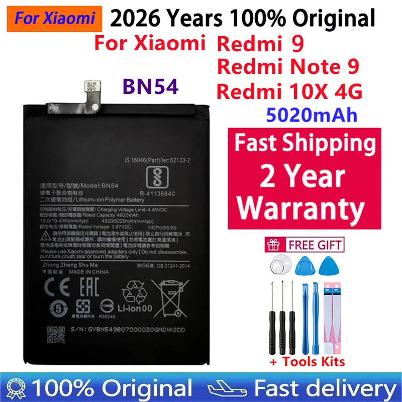 100% Original 5020mAh BN53 BN54 BN55 Replacement Battery For