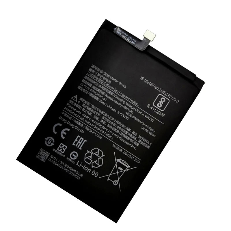 100% 5020mAh Replacement Battery For Xiaomi Redmi Note 9S No