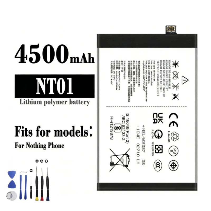 NT01 for Nothing Phone 1 One High-Capacity Replacement 3.87V 4500mAh Mobile Phone Battery