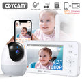 1080P HD WiFi Baby Monitor Phone APP Remote View 4.3 Nanny N