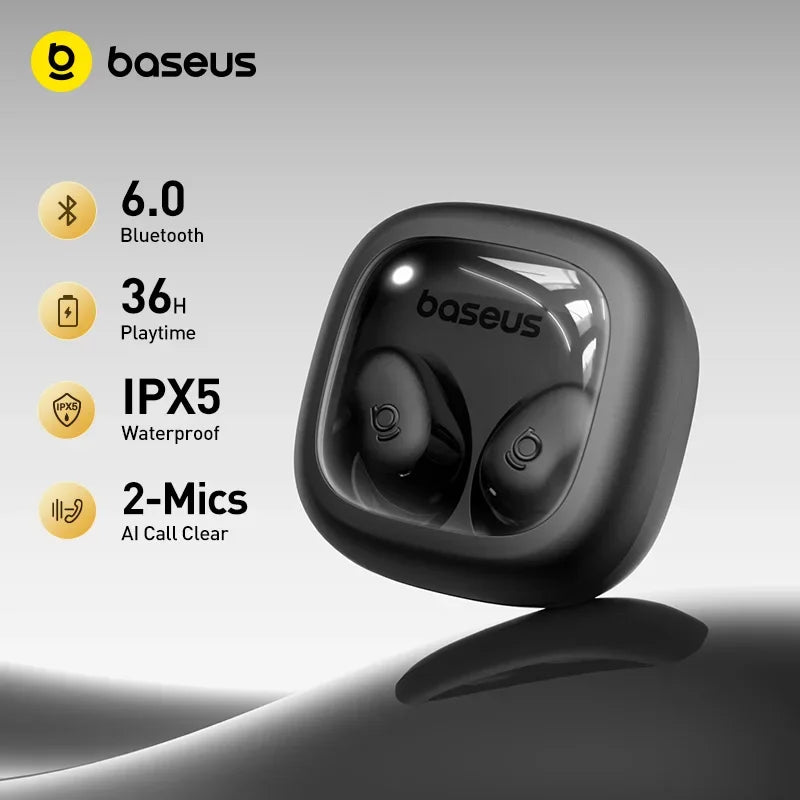 Baseus Bass WM02s Wireless Eabuds Bluetooth 6.0 TWS Eaephone