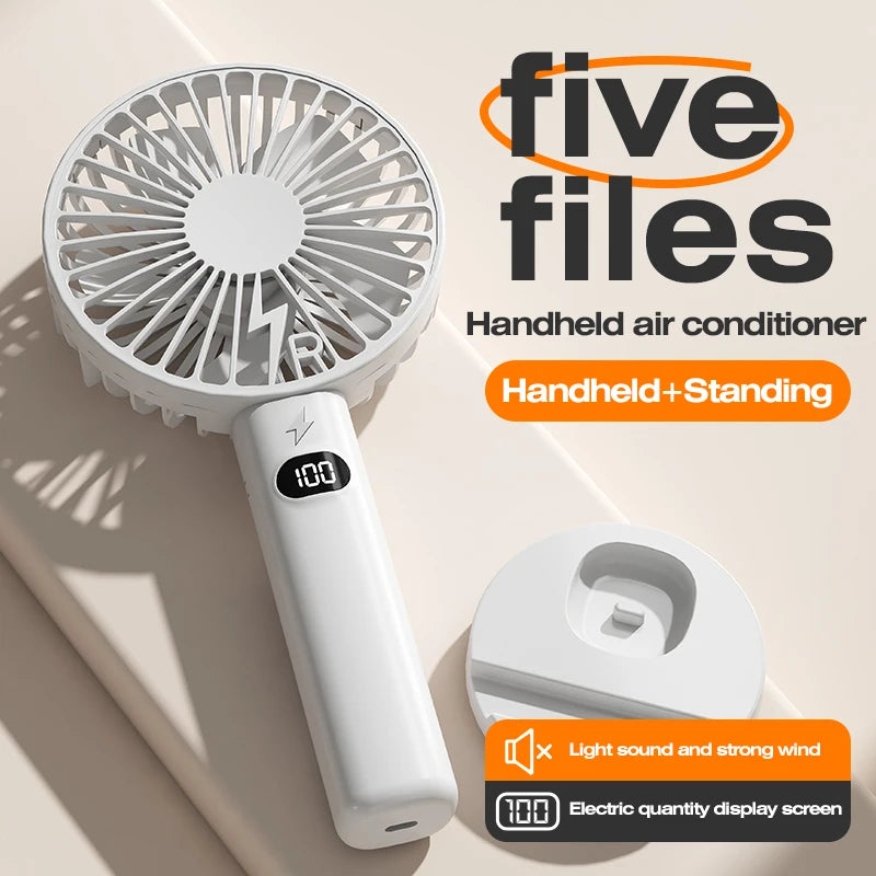 Multi-Purpose Portable Charging Model with Small Fan 5-Speed