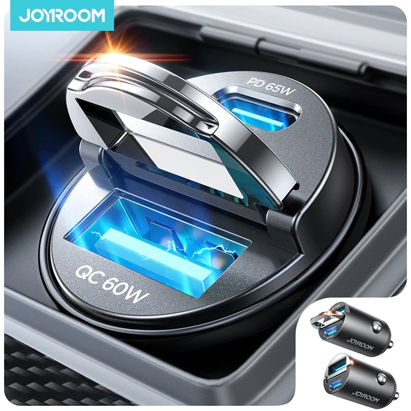 Joyroom 125W Mini Car Charger Fast Charging for iPhone QC3.0