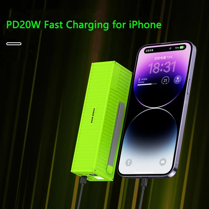 Power Bank 100000mAh 66W Fast Charging Portable Charger Stat