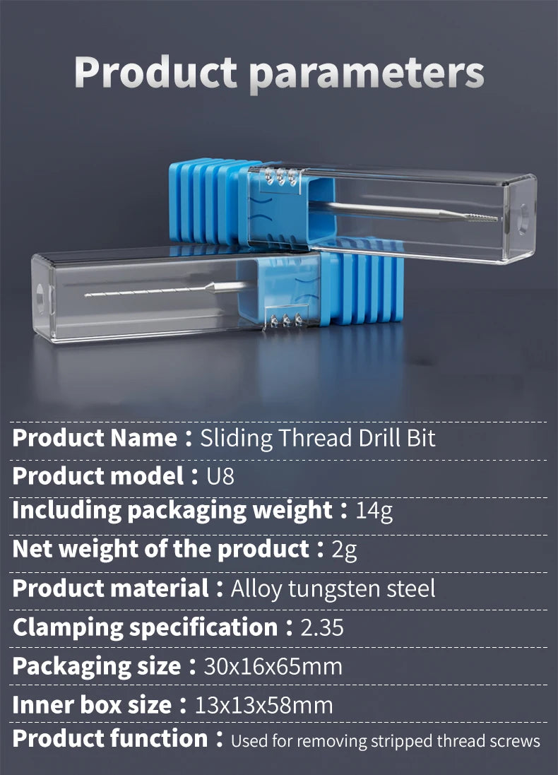 Sliding Drill Bit Screw Killer Professional Screw Extractor 