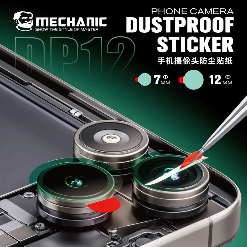 MECHANIC DP12 1000PCS/Pack Phone Camera Protective Sticker S