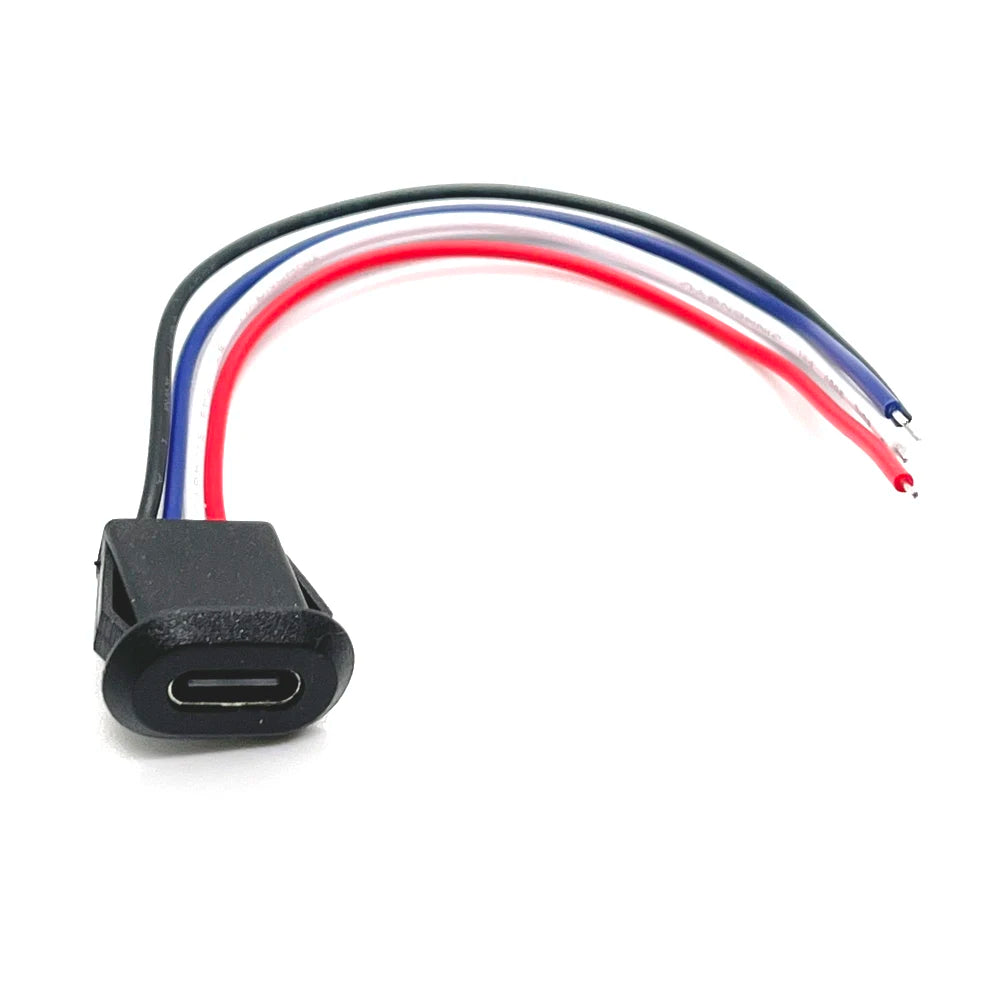 4 Pin Press Type USB Connector Type-C Waterproof with PH 2.0