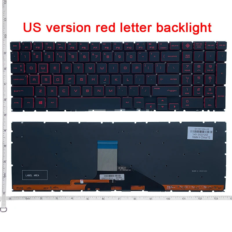 US/RU/SP RGB Backlit Laptop Keyboard For HP OMEN 15-DC 15T-DC 15-DH TPN-Q211 C143