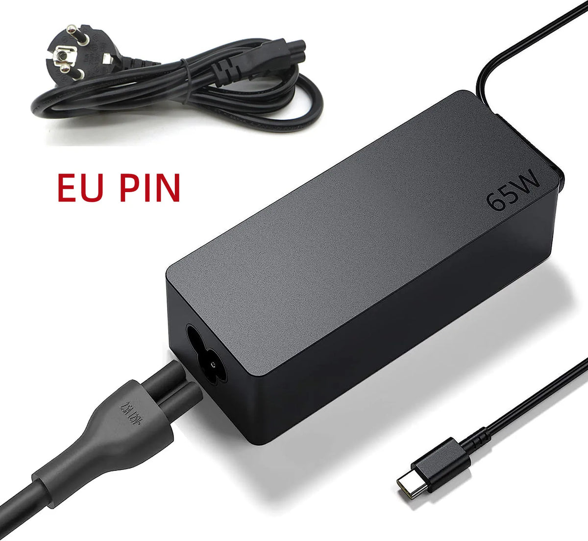65W USB C Charger Compatible with Lenovo ASUS ACER Samsung HP DELL Huawei Any Laptops or Smart Phones TYPE-C PD Power Adapter