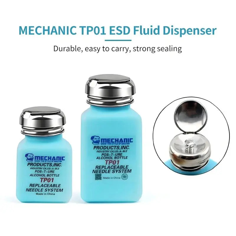MECHANIC Anti-static Alcohol Liquid Bottle Press Pumping ESD