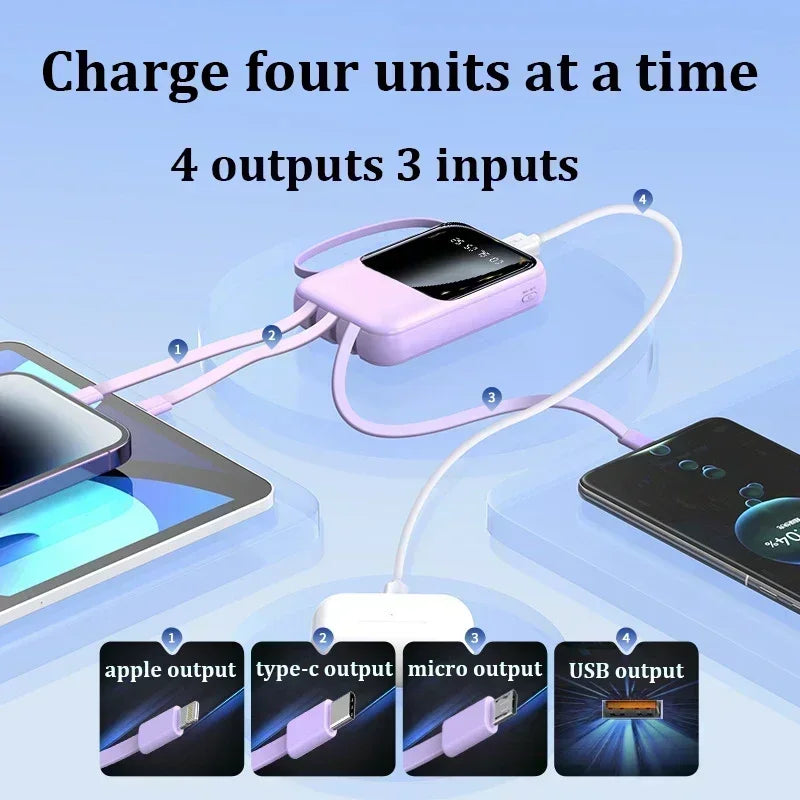 30000mAh large capacity 66W super fast charging PD22.5W port