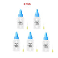 5pcs TB2 50ML Empty Plastic Bottle Phone Repair Squeeze Bottle for Alcohol Soldering Flux Rosin Dispenser With Needle