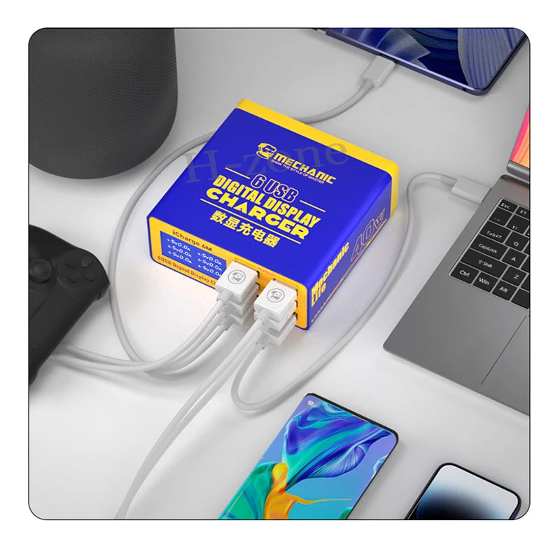 MECHANIC iCharge 6M USB 6-port charger fast charge smart dig