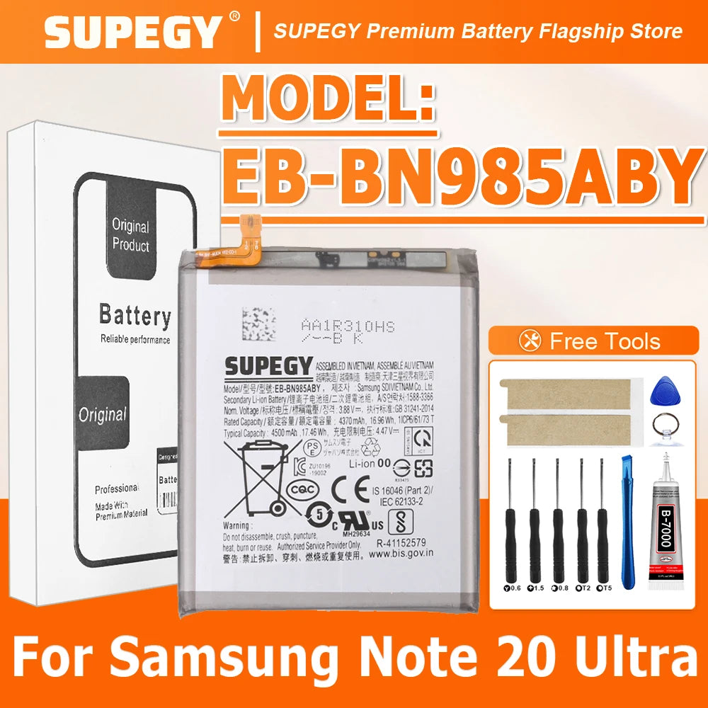 SUPEGY Brand New EB-BN985ABY 4500mAh Replacement Battery For