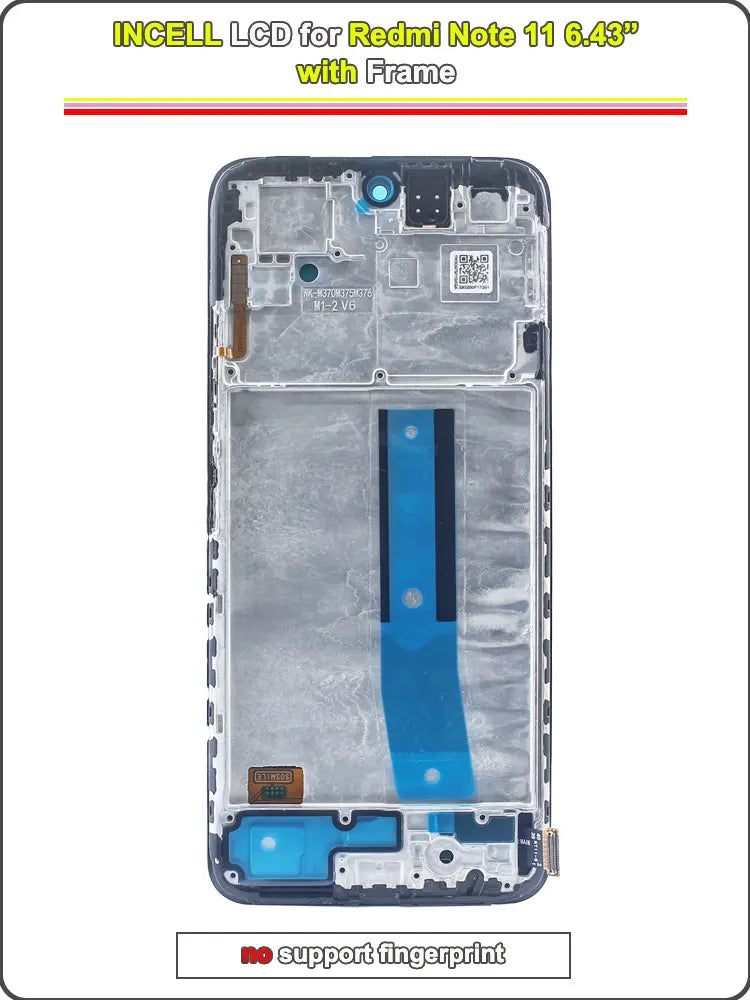Super AMOLED LCD for Redmi Note 11 4G LCD Display Touch Screen Digitizer Replacement for Redmi Note 11 Phone 2201117TY 2201117TG