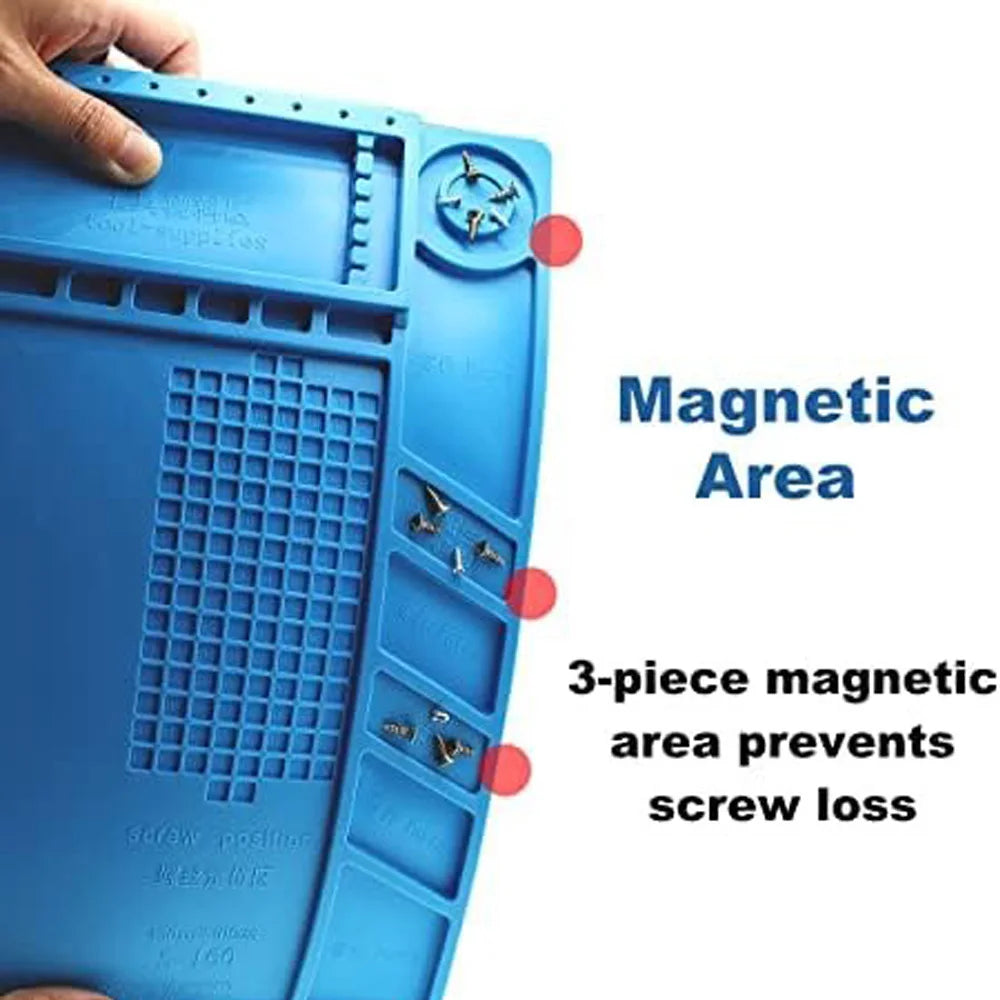 500 Heat-Resistant Soldering Station Silicon Mat Work Pad De