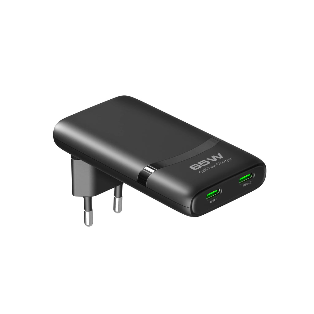 New 65W GaN Charger Ultra-thin Foldable Plug EU Plug Dual US