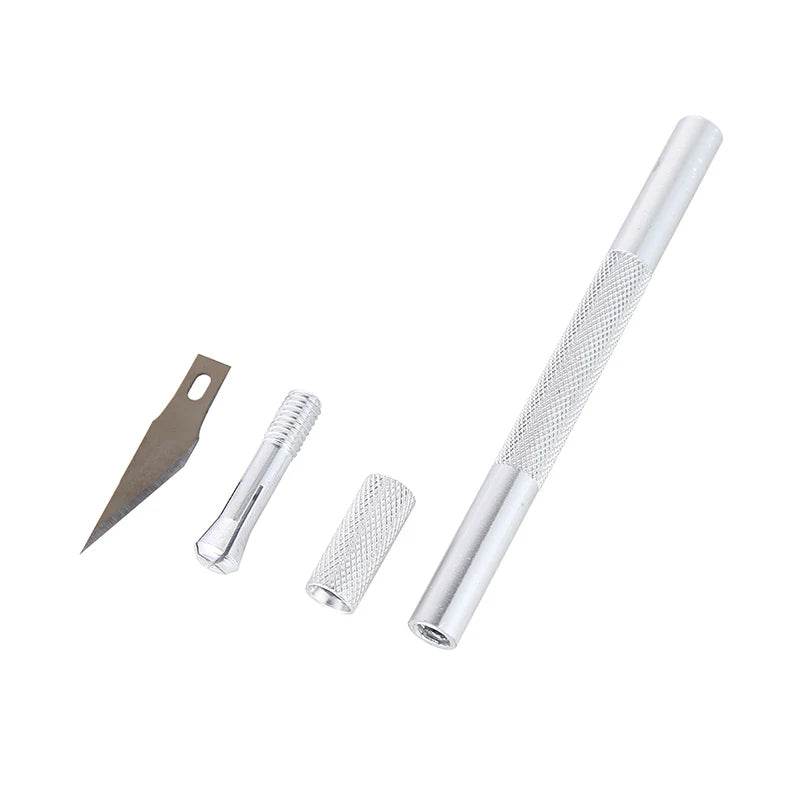 Engraving Non-Slip Metal Knife Kit + 40/10pcs 11 Blades Cutt