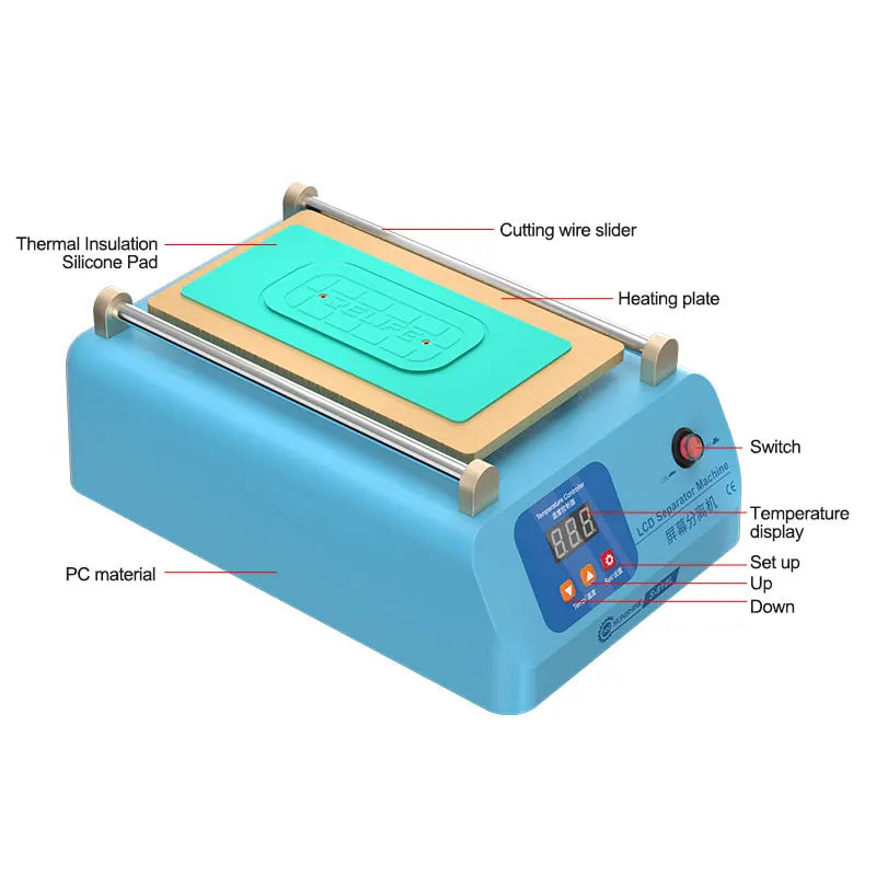 SUNSHINE SS-918L LCD Screen Separator Machine Temperature Ad