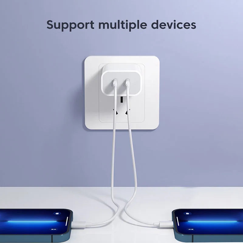 40W Fast Charger Type C Dual Port PD Fast Charging Charger A