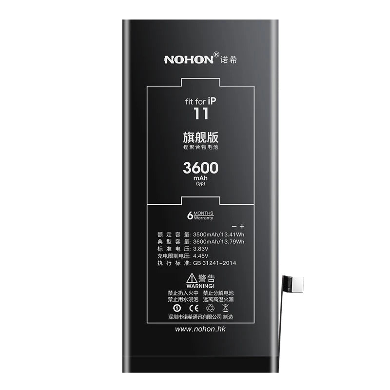 NOHON Phone Battery for iphone 5 6S 7 8plus X Xr Xs Max 11 1