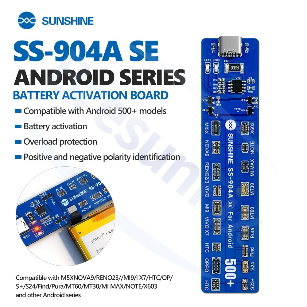 SUNSHINE SS-904 SE Android Battery Activation Board Low-Powe
