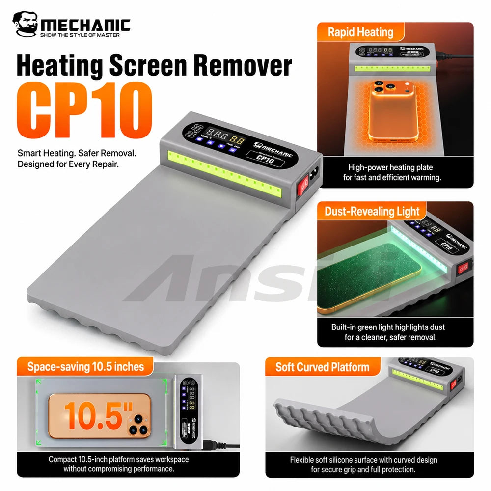 MECHANIC CP10 Heating Pad Screen Remover 10.5 LCD Separator 