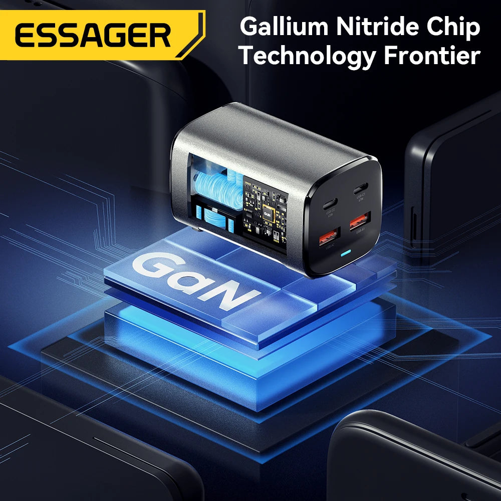 Essager 67W USB C GaN Charger Desktop Quick Charge 4.0 QC 3.